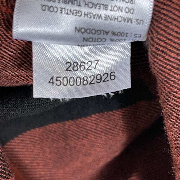 Fox‎ Racing Shirt Mens S Red Plaid Flannel Long Sleeve Regular Fit Button Up - Picture 9 of 12